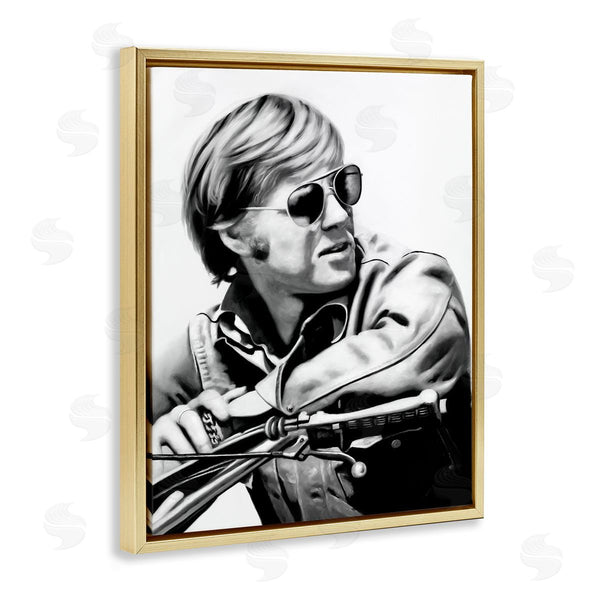Stupell Industries Urban Road | Motorcyclist Portrait Famous Figure