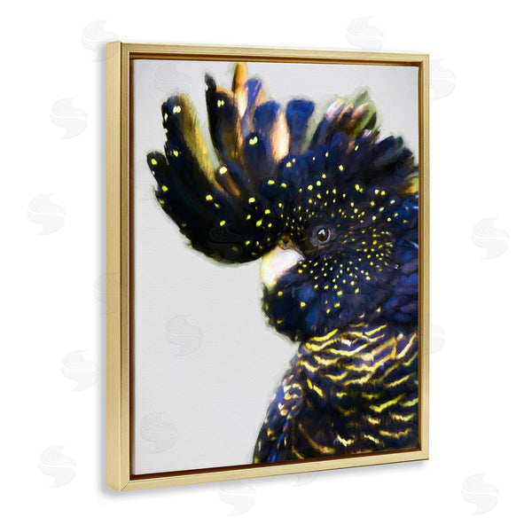 Stupell Industries Urban Road | Tropical Bird Blue Yellow Feathers