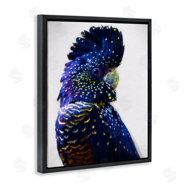 Stupell Industries Urban Road | Tropical Bird With Blue Feathers