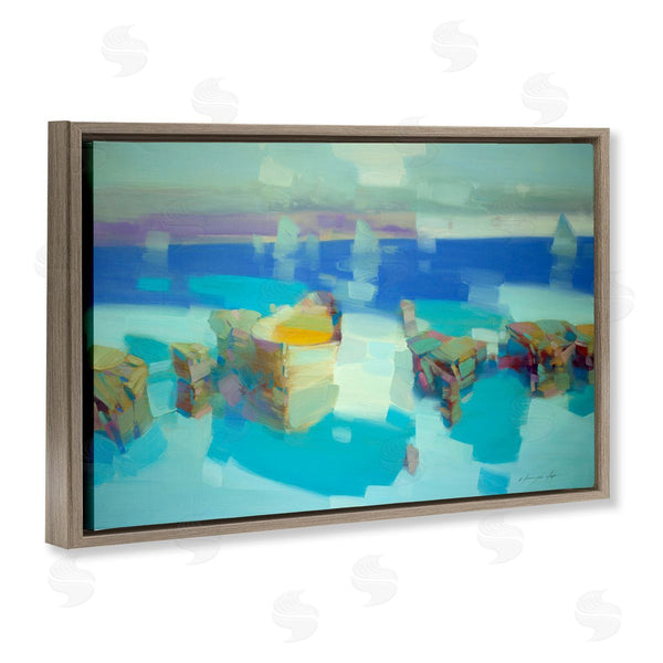 Stupell Industries Vahe Yeremyan | Abstract Nautical Cliffs