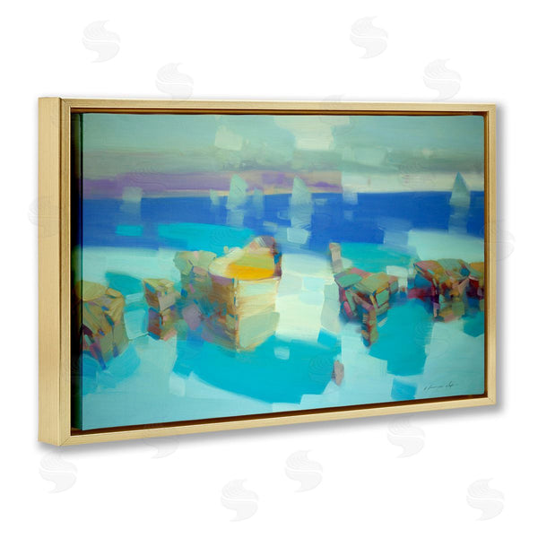 Stupell Industries Vahe Yeremyan | Abstract Nautical Cliffs