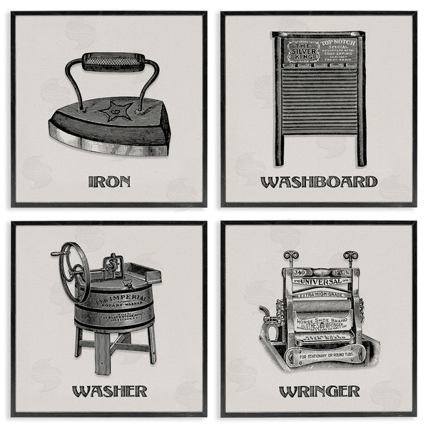 Stupell Industries Val Rhodes | Antique Laundry Equipment Wall Art