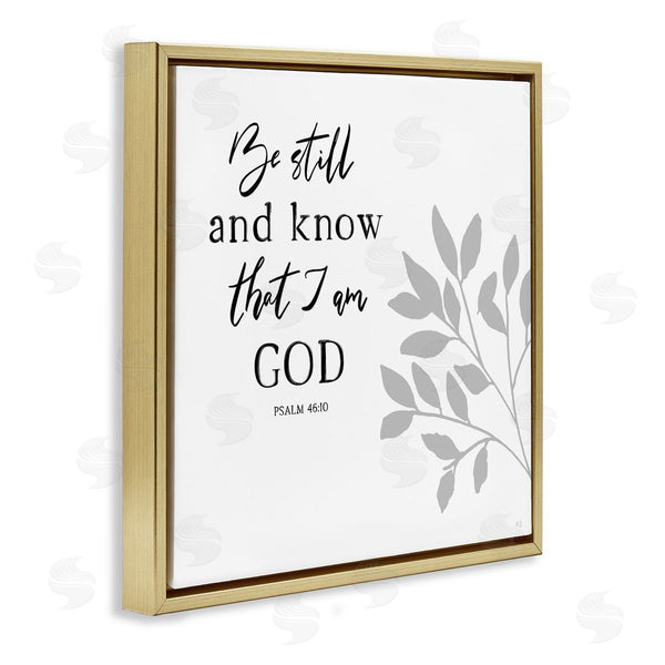 Stupell Industries Val Rhodes | Be Still Spiritual Proverb
