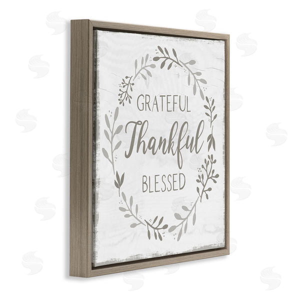Stupell Industries Val Rhodes | Cottage Gratitude Wreath