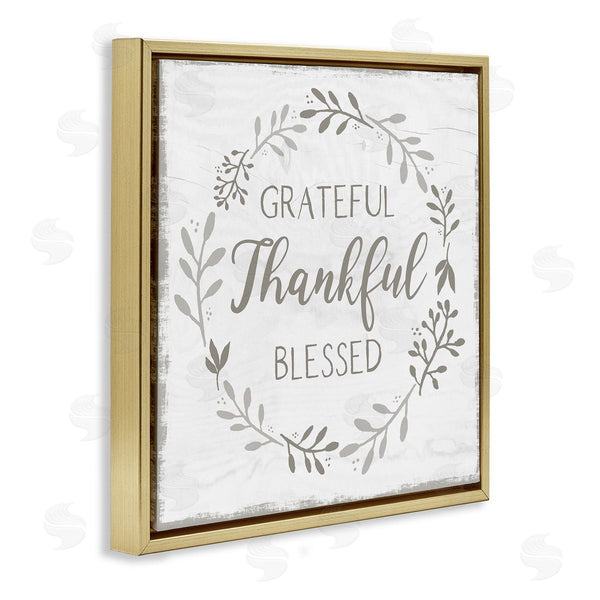 Stupell Industries Val Rhodes | Cottage Gratitude Wreath