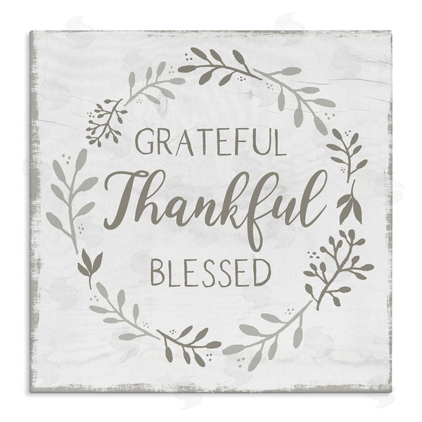 stupell industries Val Rhodes | Cottage Gratitude Wreath