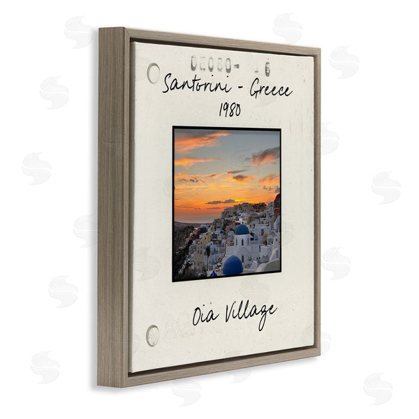 Stupell Industries Val Rhodes | Greece Travel City View