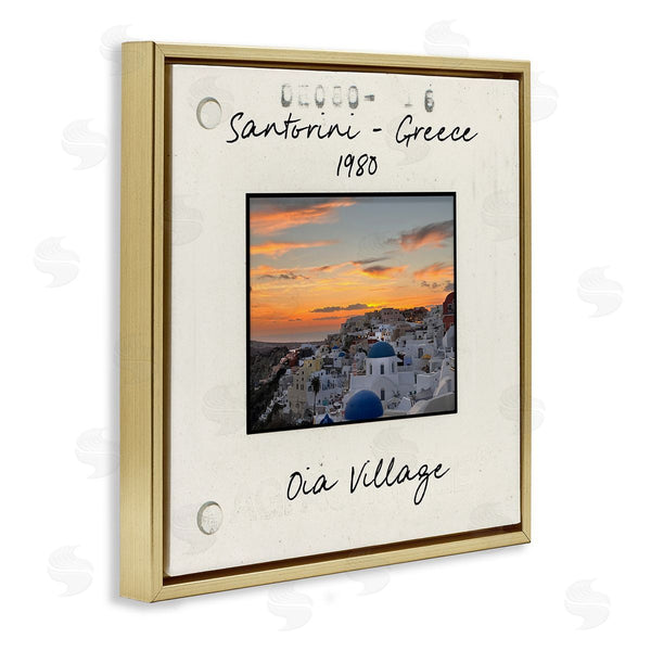 Stupell Industries Val Rhodes | Greece Travel City View