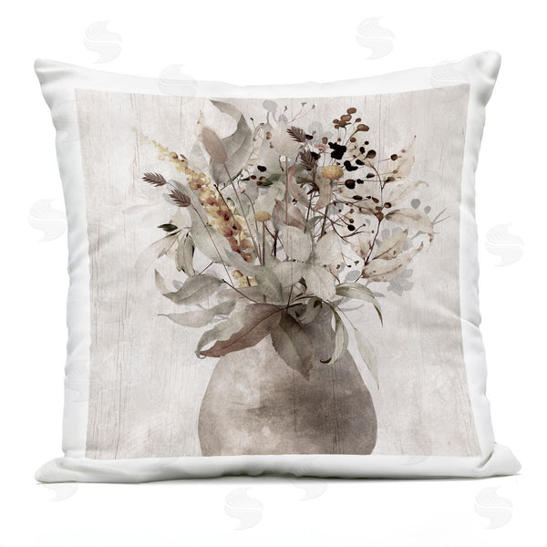 Stupell Industries Val Rhodes | Rustic Country Herb Vase Printed Throw Pillow