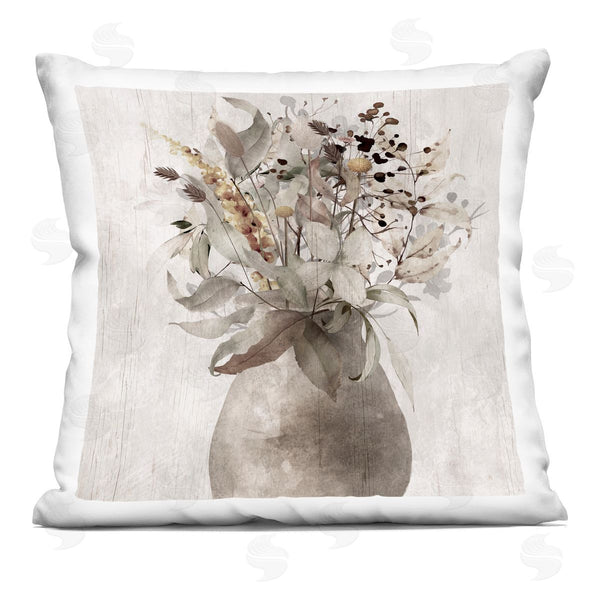 stupell industries Val Rhodes | Rustic Country Herb Vase Printed Throw Pillow