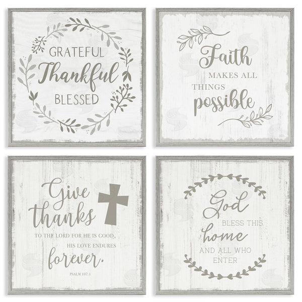 Stupell Industries Val Rhodes | Spiritual Faith Phrases Wall Art