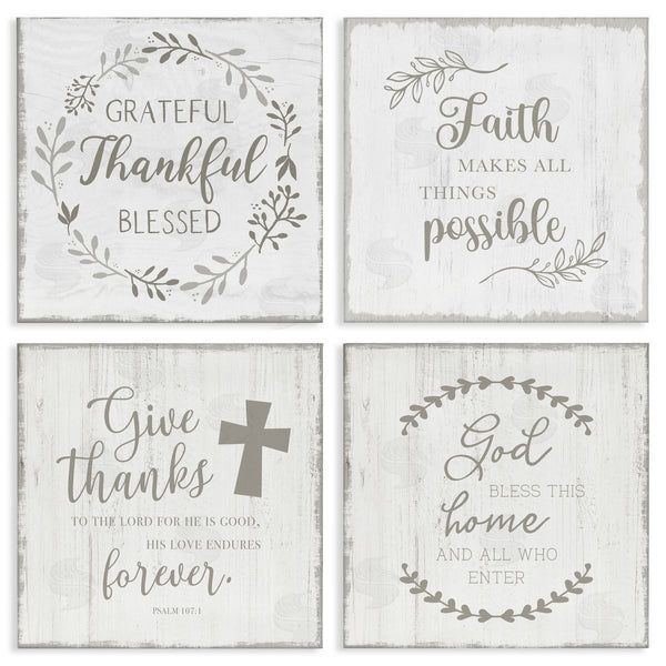 stupell industries Val Rhodes | Spiritual Faith Phrases Wall Art