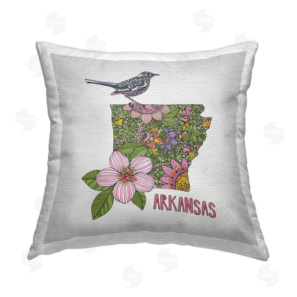 Stupell Industries Valentina Harper | Arkansas Apple Blossom Patterned Printed Throw Pillow