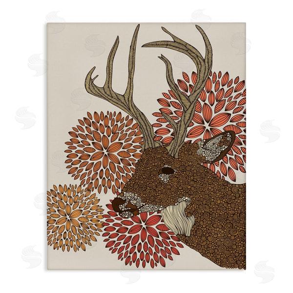 stupell industries Valentina Harper | Buck Deer Abstract Wildlife Botanical Intricate Patterns Wall Art