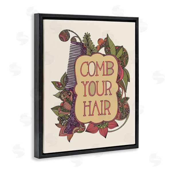 Stupell Industries Valentina Harper | Comb Your Hair Detailed Botanical Fractal Shapes Wall Art