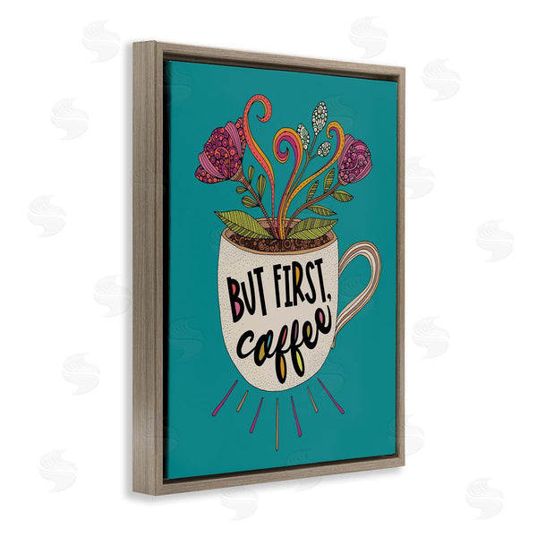 Stupell Industries Valentina Harper | First Coffee With Florals