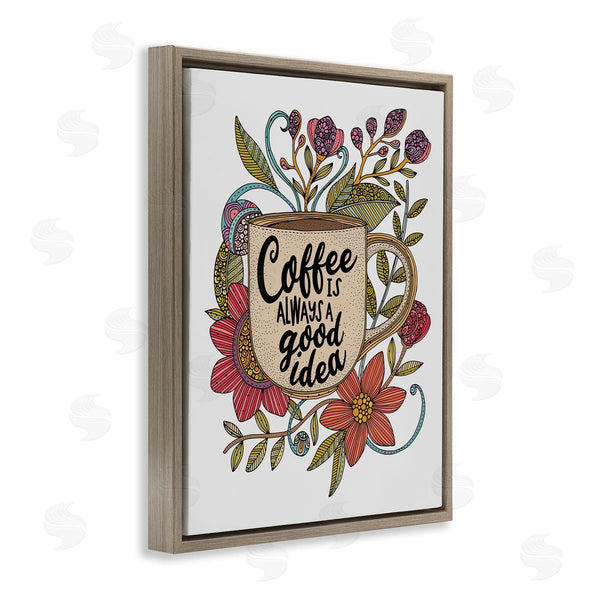 Stupell Industries Valentina Harper | Floral Coffee Good Idea