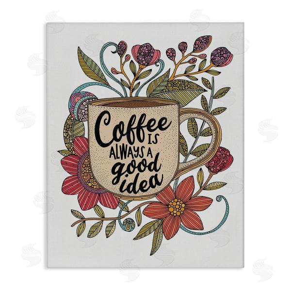 stupell industries Valentina Harper | Floral Coffee Good Idea