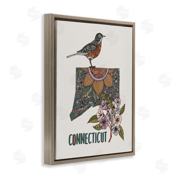 Stupell Industries Valentina Harper | Floral Connecticut State