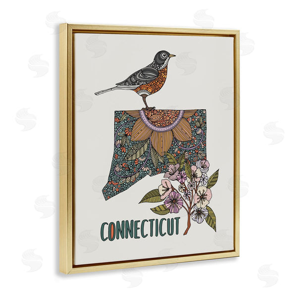 Stupell Industries Valentina Harper | Floral Connecticut State