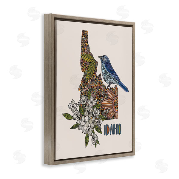 Stupell Industries Valentina Harper | Floral Idaho State Wall Art