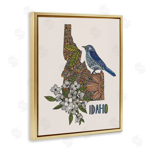 Stupell Industries Valentina Harper | Floral Idaho State Wall Art