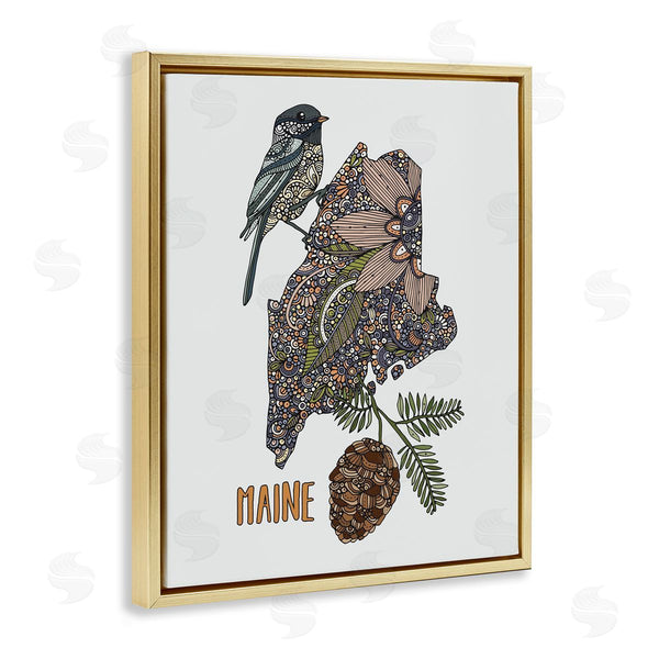 Stupell Industries Valentina Harper | Floral Maine State