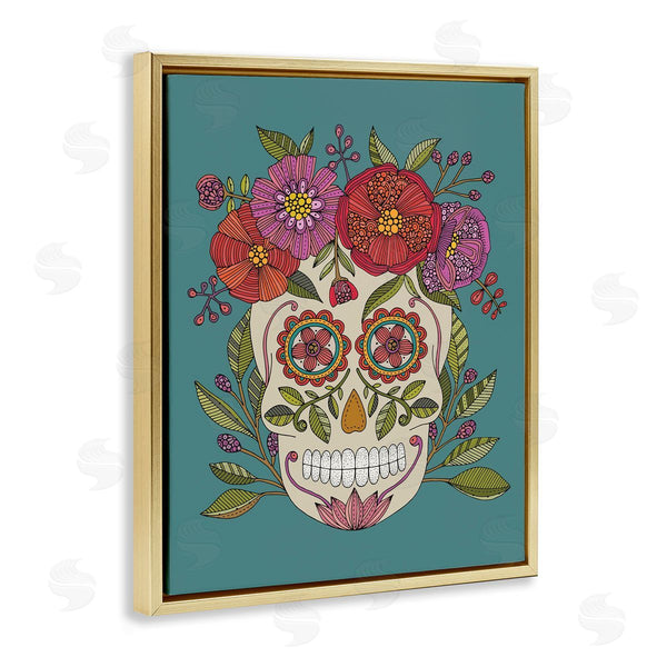 Stupell Industries Valentina Harper | Floral Sugar Skull