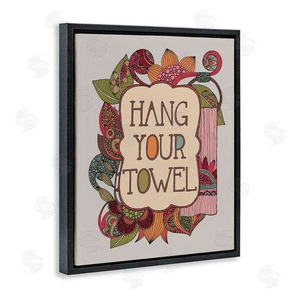 Stupell Industries Valentina Harper | Hang Your Towel Intricate Floral Mandala Shapes Wall Art