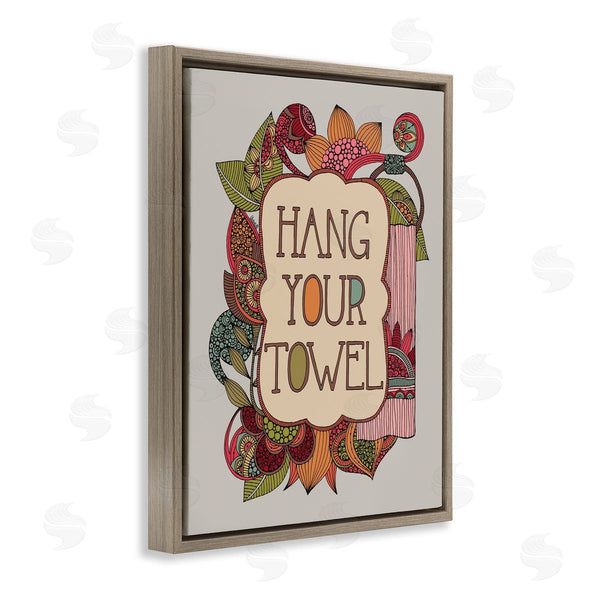 Stupell Industries Valentina Harper | Hang Your Towel Intricate Floral Mandala Shapes Wall Art