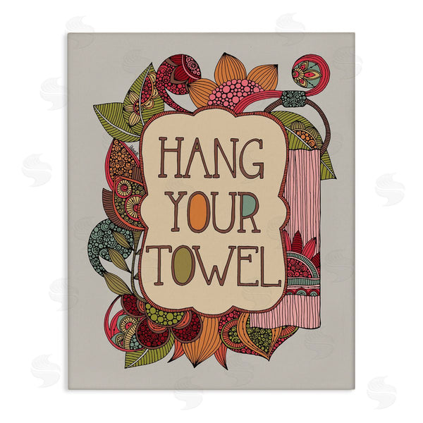 stupell industries Valentina Harper | Hang Your Towel Intricate Floral Mandala Shapes Wall Art