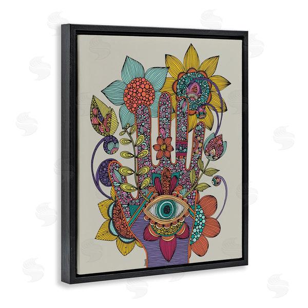 Stupell Industries Valentina Harper | Intricate Paisley Patterns Floral Hand Eye Shape Wall Art