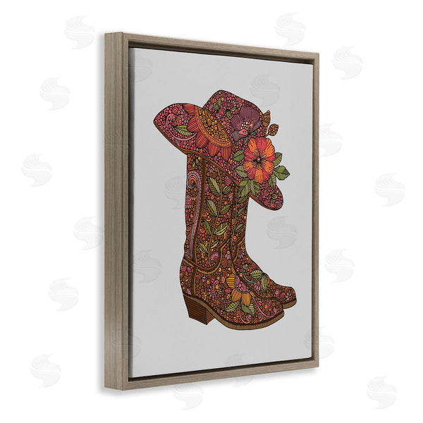 Stupell Industries Valentina Harper | Paisley Cowboy Boots Wall Art