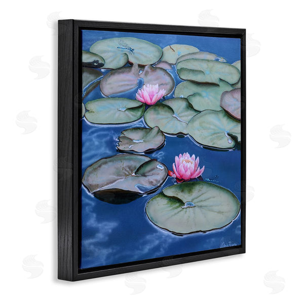 Stupell Industries Valerie Rogers | Blue Pond Lily Reflection