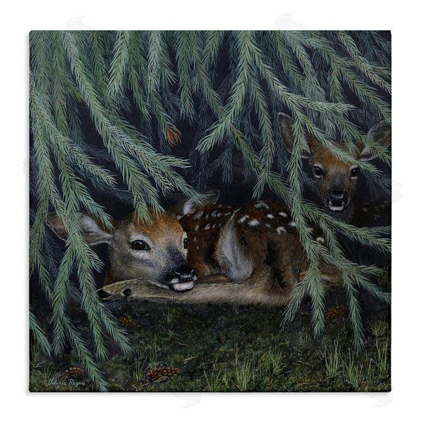 stupell industries Valerie Rogers | Deer Under Forest Tree Wall Art