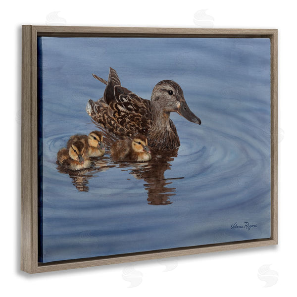 Stupell Industries Valerie Rogers | Duck Family Ripples