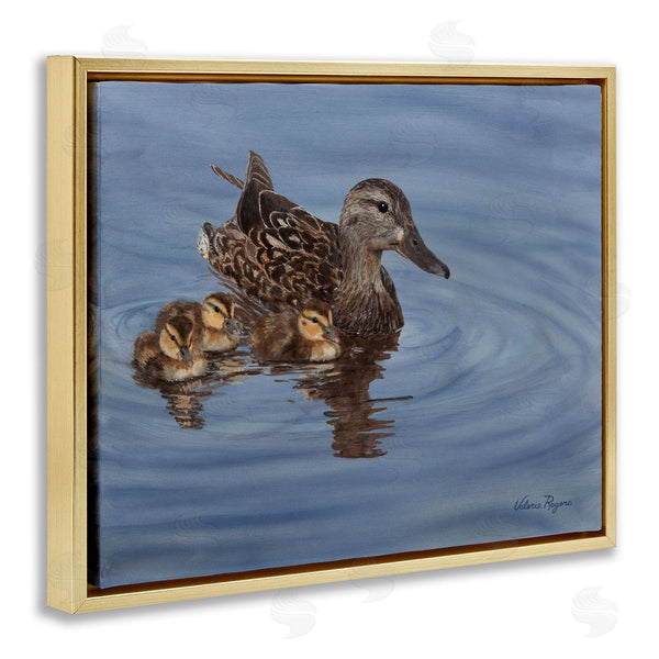 Stupell Industries Valerie Rogers | Duck Family Ripples