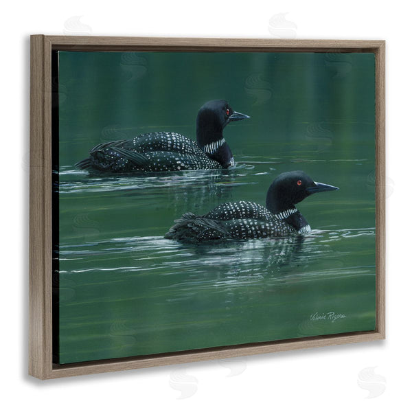 Stupell Industries Valerie Rogers | Peaceful Loon Duo