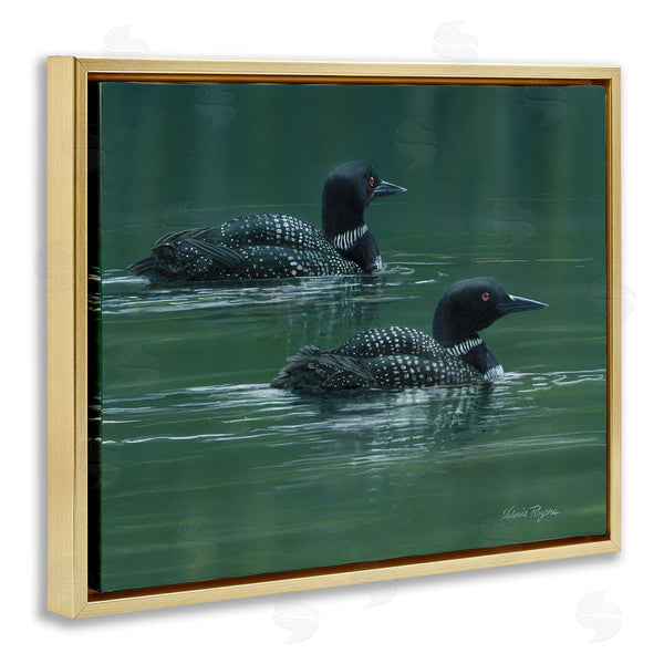 Stupell Industries Valerie Rogers | Peaceful Loon Duo