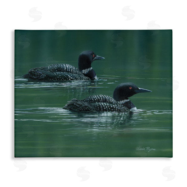 stupell industries Valerie Rogers | Peaceful Loon Duo