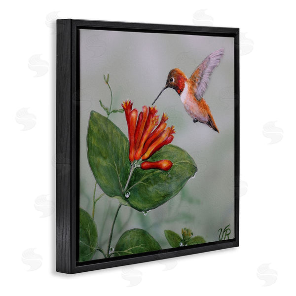Stupell Industries Valerie Rogers | Red Hummingbird & Flower