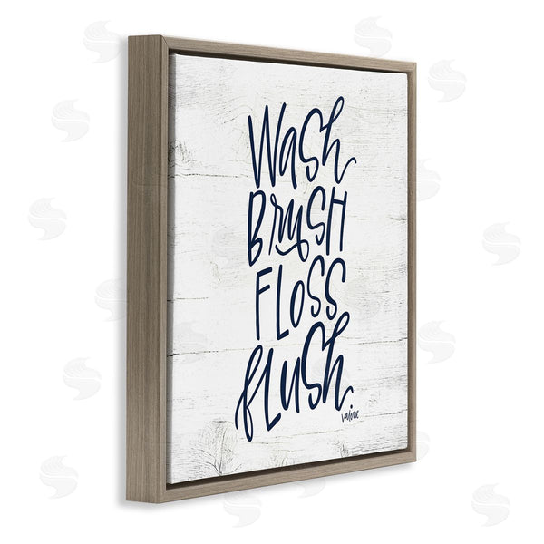 Stupell Industries Valerie Weiners | Rustic Bathroom Rules