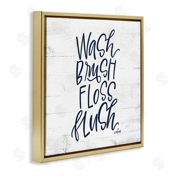 Stupell Industries Valerie Weiners | Rustic Bathroom Rules