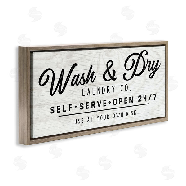 Stupell Industries Valerie Weiners | Self Service Laundry Wall Art