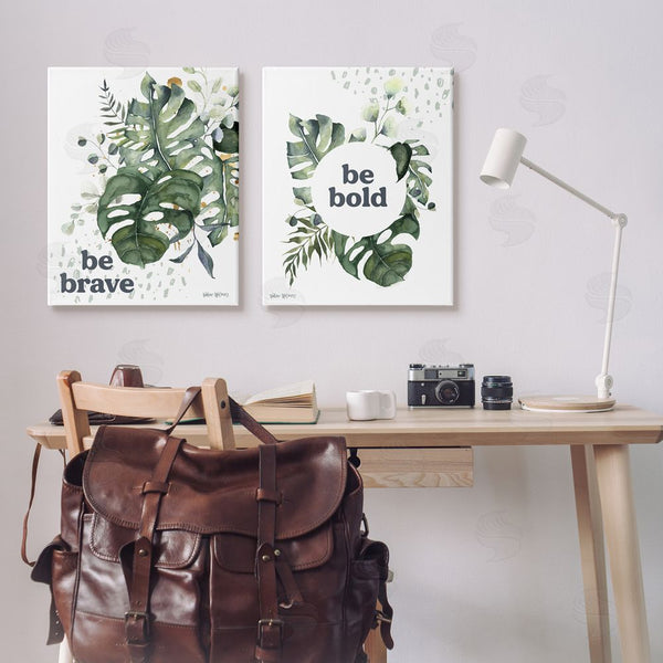 Stupell Industries Valerie Wieners | Bold & Brave Botanical Watercolor Monstera Wall Art