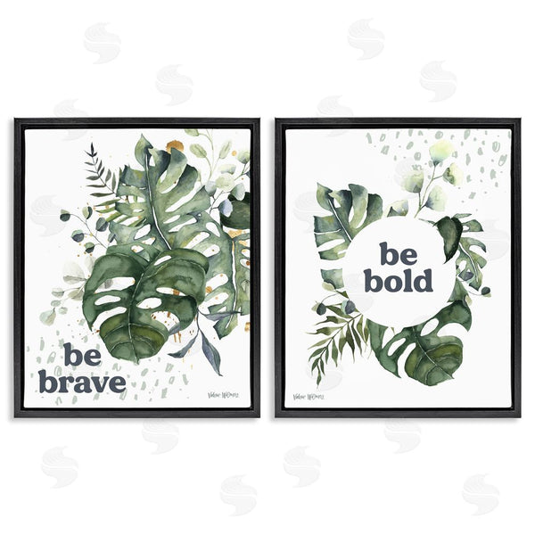 Stupell Industries Valerie Wieners | Bold & Brave Botanical Watercolor Monstera Wall Art