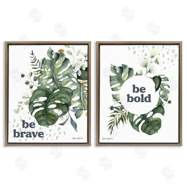 Stupell Industries Valerie Wieners | Bold & Brave Botanical Watercolor Monstera Wall Art