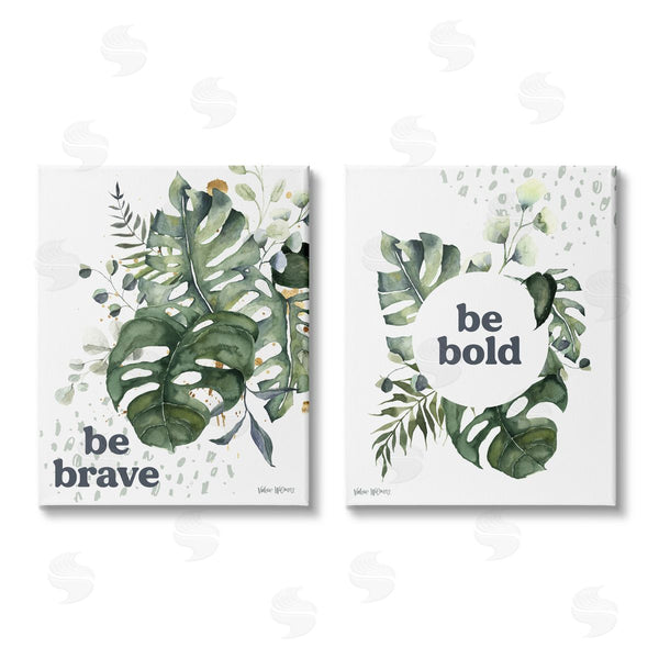 stupell industries Valerie Wieners | Bold & Brave Botanical Watercolor Monstera Wall Art