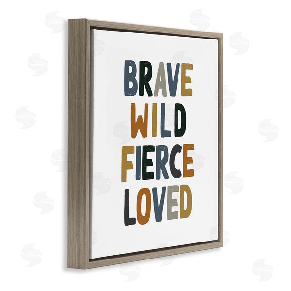 Stupell Industries Valerie Wieners | Brave Wild Fierce Inspirational Wall Art