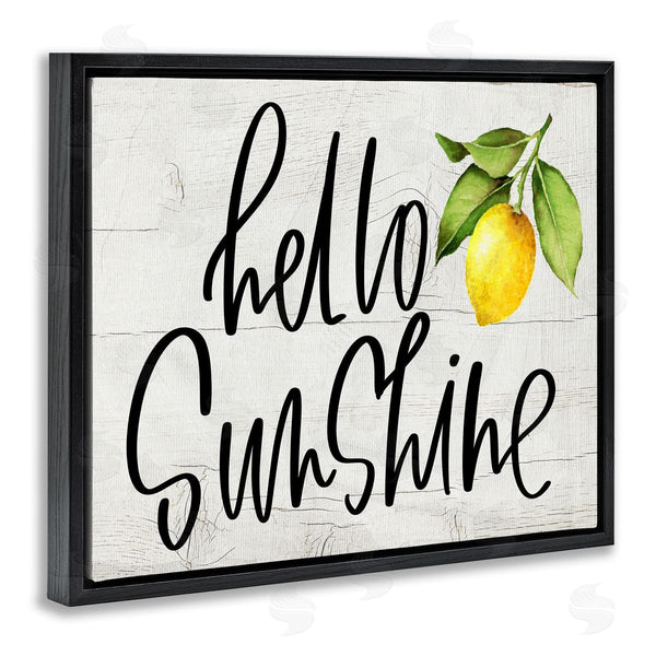 Stupell Industries Valerie Wieners | Hello Sunshine Expression Soft Country Lemon Branch Wall Art